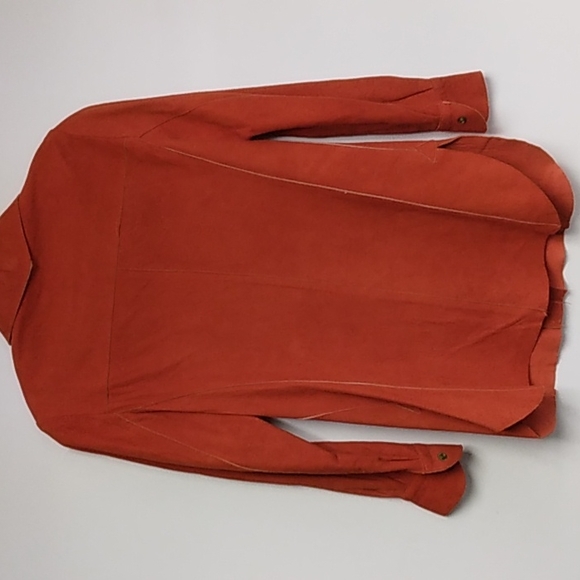 Orange leather Shaket Vintage - Picture 2 of 8